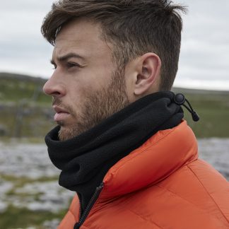Recycled fleece snood in Black - North Print Workwear