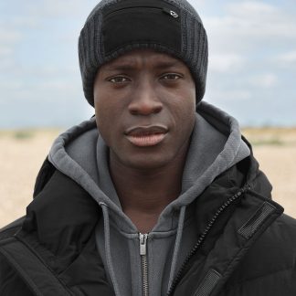 Zip patch beanie in Black - North Print Workwear