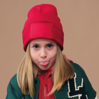 Kids original patch beanie in Black - North Print Workwear