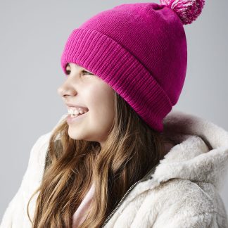 Junior snowstar® beanie in Bright Red/Off White - North Print Workwear