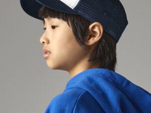 Junior snapback trucker in Black/Black - North Print Workwear