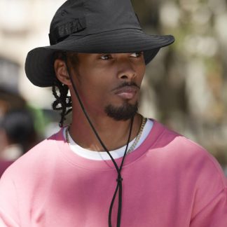 Outdoor adventure sun hat in Black - North Print Workwear