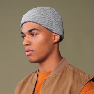 Organic cotton fisherman beanie in Almond - North Print Workwear