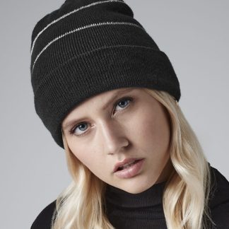 Enhanced-viz beanie in Black - North Print Workwear