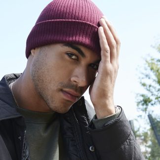 Organic cotton beanie in Biscuit - North Print Workwear