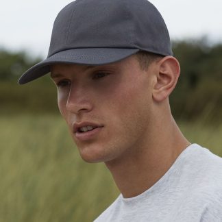Organic cotton 6-panel cap in Black - North Print Workwear