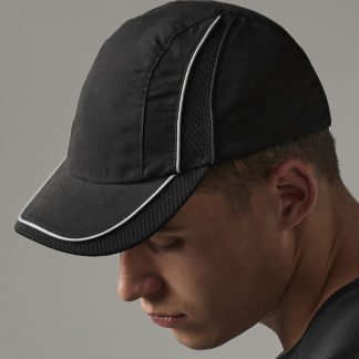 Coolmax® flow mesh cap in Black - North Print Workwear