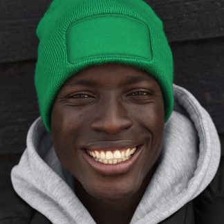 Original patch beanie in Almond - North Print Workwear