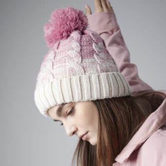 Ombré beanie in Black/Light Grey - North Print Workwear