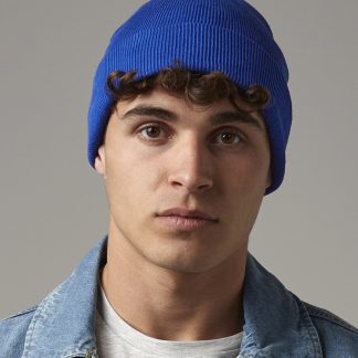 Organic cotton original cuffed beanie in Black - North Print Workwear