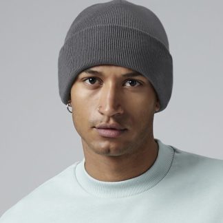Recycled original cuffed beanie in Black - North Print Workwear
