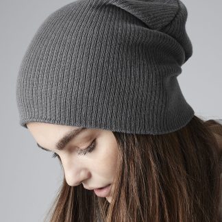 Slouch beanie in Black - North Print Workwear
