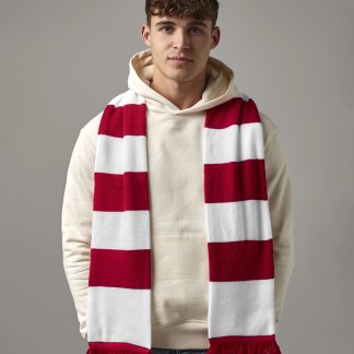 Stadium scarf in Black/Classic Red - North Print Workwear