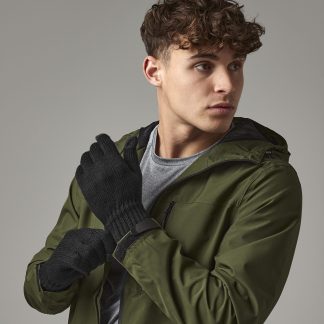 Touchscreen smart gloves in Black - North Print Workwear
