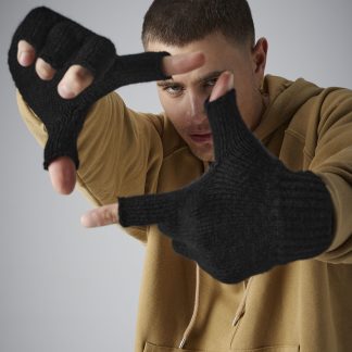 Fingerless gloves in Black - North Print Workwear
