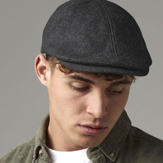 Melton wool ivy cap in Charcoal Marl - North Print Workwear