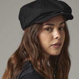 Newsboy cap in Black - North Print Workwear