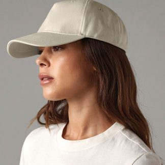 Organic cotton 5-panel cap in Black - North Print Workwear
