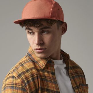 Canvas 5-panel camper cap in Black - North Print Workwear