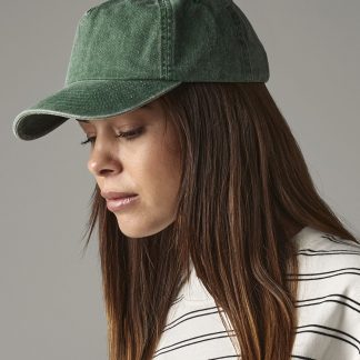 Relaxed 5-panel vintage cap in Vintage Black - North Print Workwear