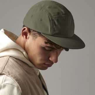 Outdoor 5-panel camper cap in Black - North Print Workwear
