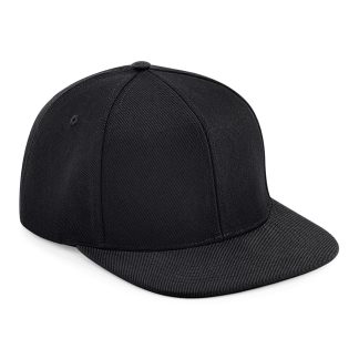 Original flat peak 6-panel snapback in Black/Black - North Print Workwear