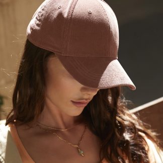 EarthAware® organic cord baseball cap in Black - North Print Workwear