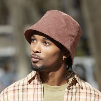 EarthAware® organic cord bucket hat in Black - North Print Workwear