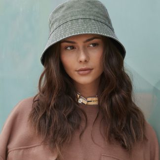 Vintage bucket hat in Vintage Black - North Print Workwear