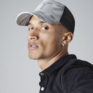 Camo snapback trucker in Arctic Camo - North Print Workwear
