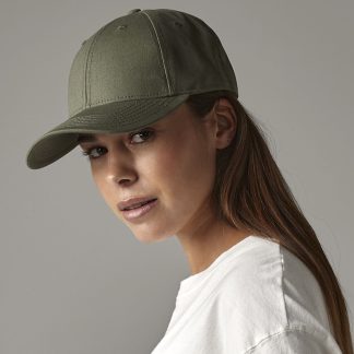 EarthAware® organic cotton canvas 6-panel cap in Black - North Print Workwear
