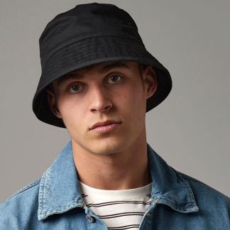 Organic cotton bucket hat in Black - North Print Workwear