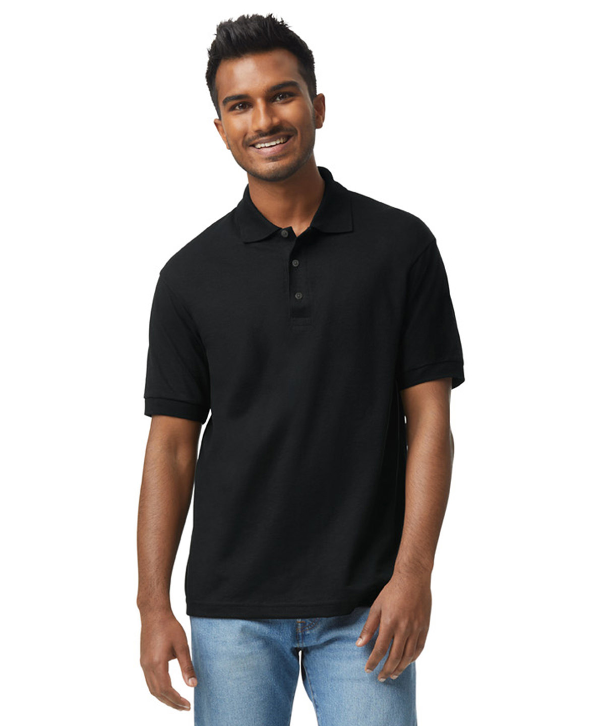DryBlend® Jersey knit polo in Black - North Print Workwear