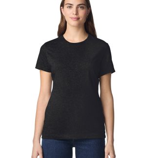 Softstyle™ women's ringspun t-shirt in Azalea - North Print Workwear