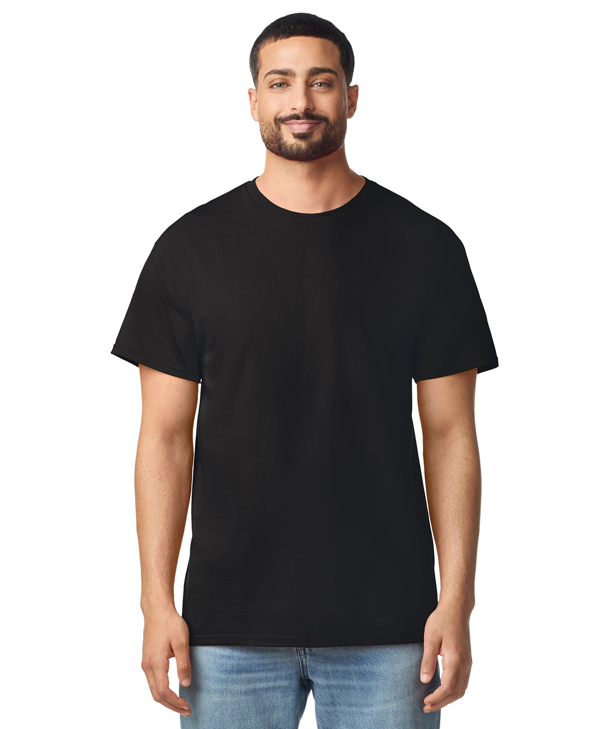 Light cotton adult no-label t-shirt in Black - North Print Workwear