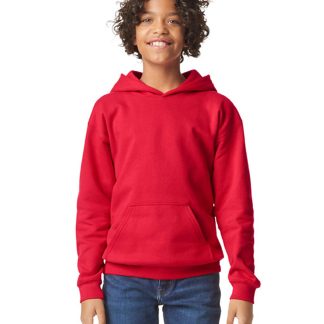 Softstyle™ midweight fleece youth hoodie in Black - North Print Workwear