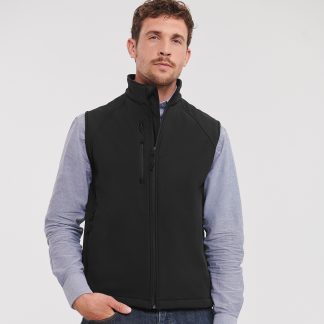 Softshell gilet in Black - North Print Workwear