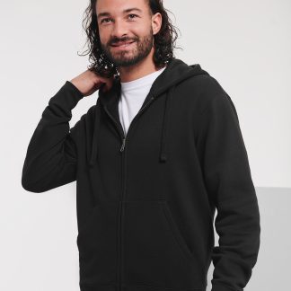 Authentic zipped hooded sweat in Black*† - North Print Workwear