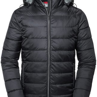Hooded Nano jacket in Black - North Print Workwear