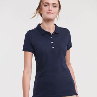 Women's stretch polo in Azure Blue - North Print Workwear