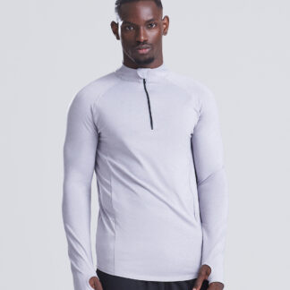 Cool Flex long half-zip top in French Navy - North Print Workwear