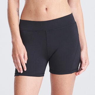 Women's cool training shorts in Jet Black - North Print Workwear