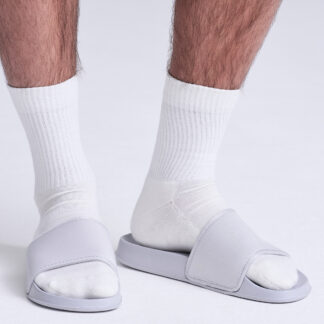 Cool sliders in Arctic White* - North Print Workwear