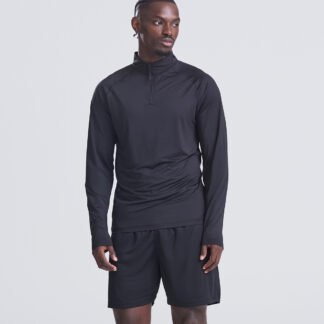 Lightweight active 1/4-zip in French Navy - North Print Workwear