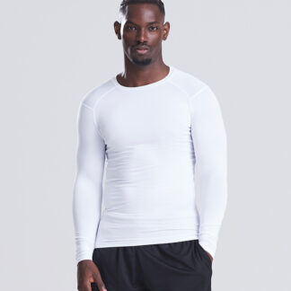 Active recycled baselayer in Arctic White - North Print Workwear