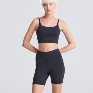 Women’s recycled tech shorts in Jet Black - North Print Workwear