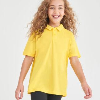 Kids cool polo in Arctic White - North Print Workwear