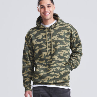 Camo hoodie in Black Camo - North Print Workwear