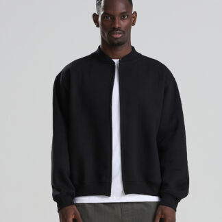 Signature heavyweight bomber sweat in Deep Black - North Print Workwear