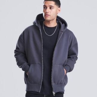 Signature heavyweight zoodie in Deep Black* - North Print Workwear